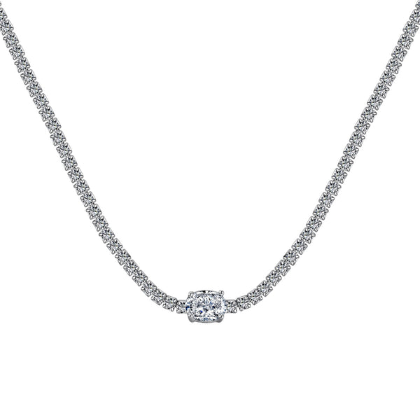<oriell>1.0カラットの輝くオーバルカットネックレス</oriell>