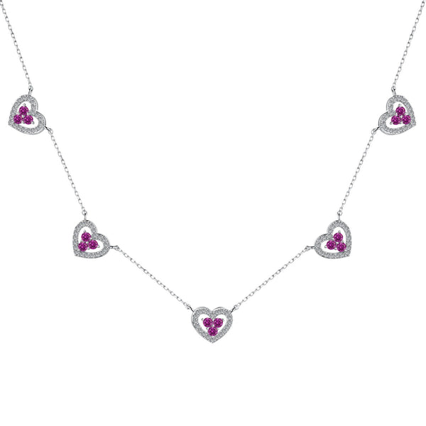 <oriell>輝くファイブハートネックレス</oriell>