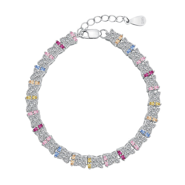 <ORIELL>Unique Colorful Flower Shape Daily Bracelet