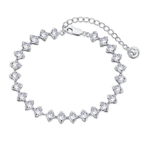<oriell>0.5カラットの装飾プリンセスカットデイリーブレスレット</oriell>