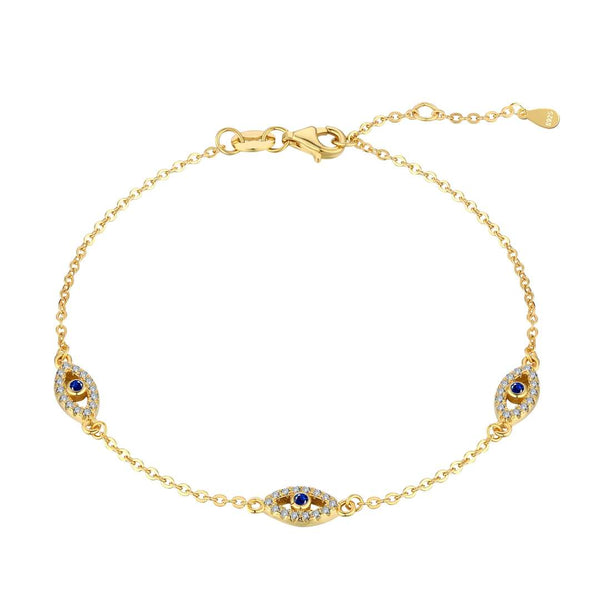 <ORIELL>Evil Eye Shape Pendent Necklace