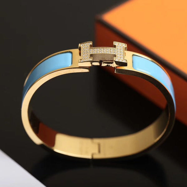 <ORIELL>H CLOUD BLUE BRACELET GOLD DIAMOND