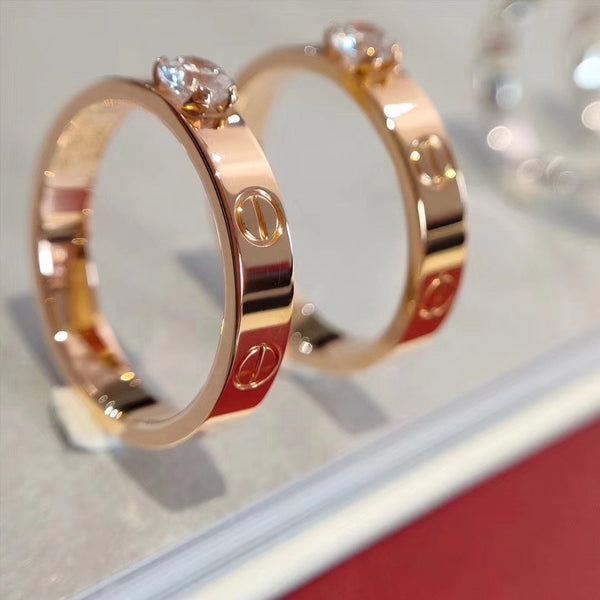 <ORIELL>LOVE RING 3.6MM 1 BIG DIAMOND