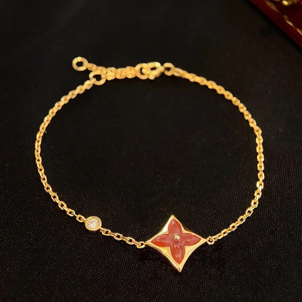 <oriell> COLOR STAR KARNEOL ROTGOLD DIAMANT ARMBAND</oriell>
