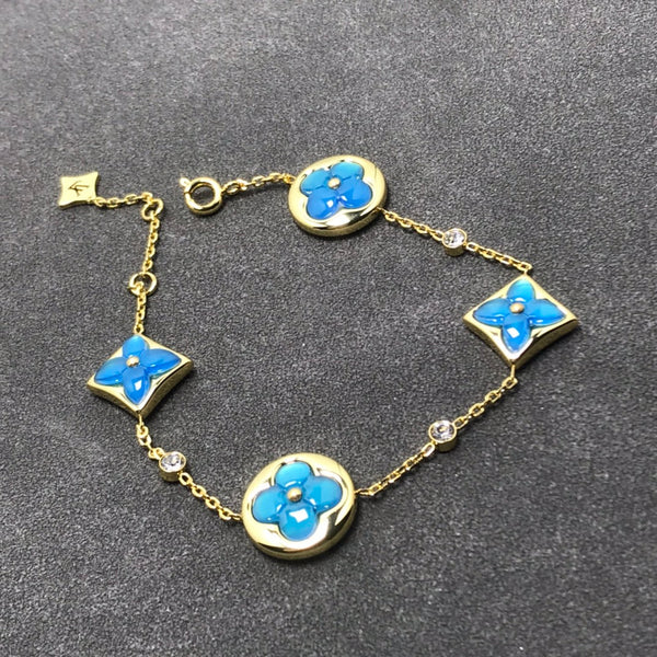 <ORIELL>STAR AND SUN TURQUOISE 4 MOTIFS 3 DIAMONDS