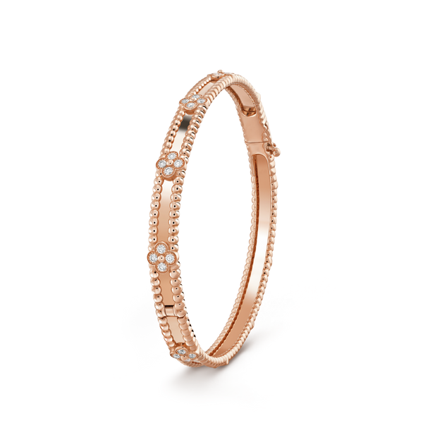 <ORIELL>CLOVER BRACELET 4MM DIAMONDS