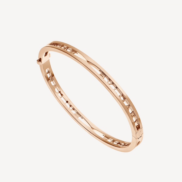<ORIELL>ZERO 1 SPIRAL LOGO PINK GOLD BRACELET