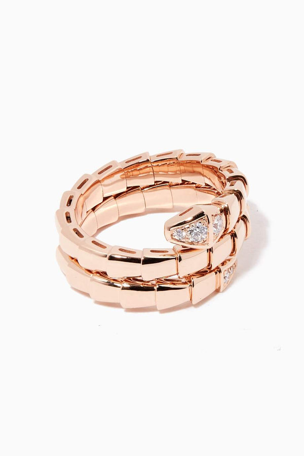 <ORIELL>SERPENTS DOUBLE ROW DIAMOND RING