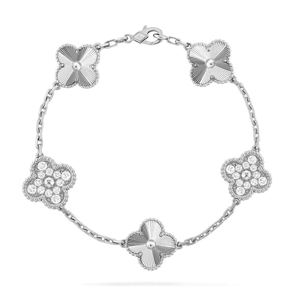 <oriell> DIAMANTARMBAND MIT KLEEBLATT UND 5 MOTIV</oriell>