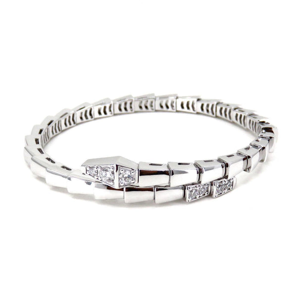 <ORIELL>SERPENTI BRACELET DIAMONDS SILVER