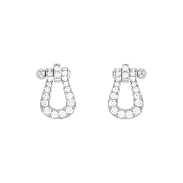 <ORIELL>FORCE 10 FULL DIAMOND STUD EARRINGS MINI MODEL