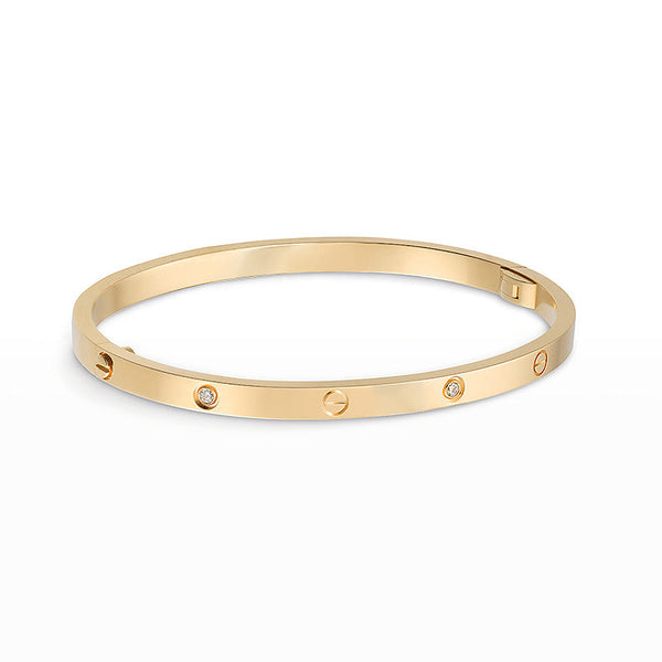 <ORIELL>LOVE BRACELET 3.65MM 6 DIAMONDS