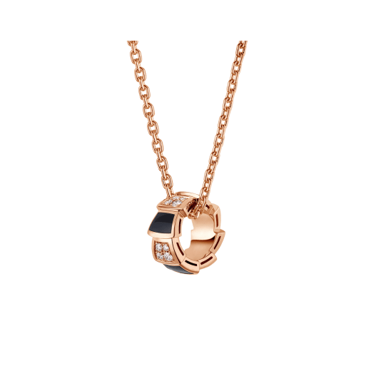 <ORIELL>SERPENTI PEDANT DIAMOND NECKLACE