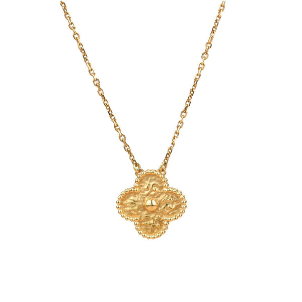 <ORIELL>CLOVER 15MM  BRONZING NECKLACE