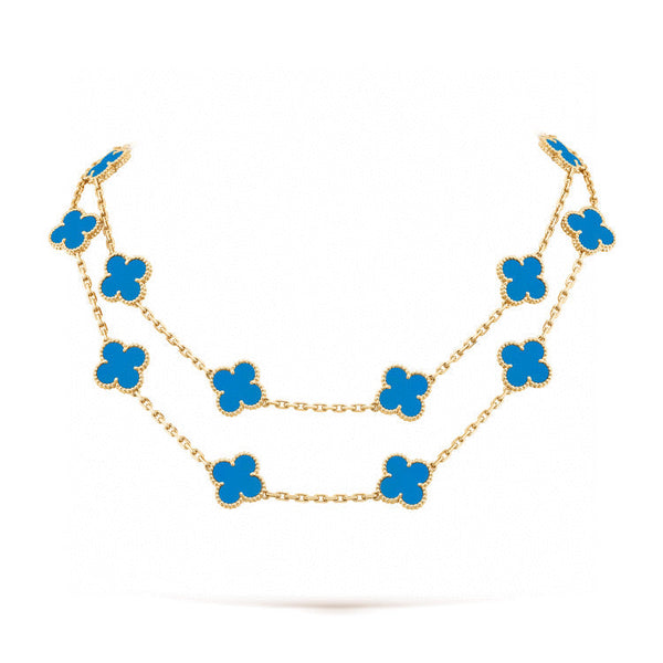 <ORIELL>CLOVER 20 MOTIFS TURQUOISE GOLD