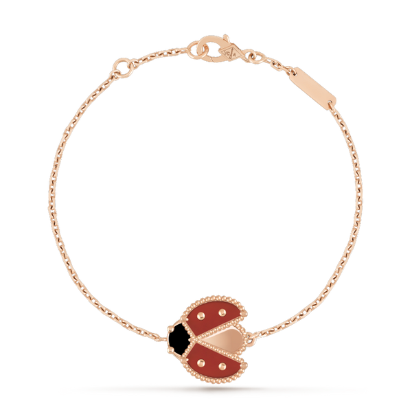 <ORIELL>LUCKY SPRING 1 MOTIF ROSE GOLD BRACELET