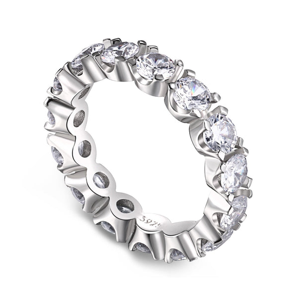 <ORIELL>Eternity Round Cut Tennis Ring