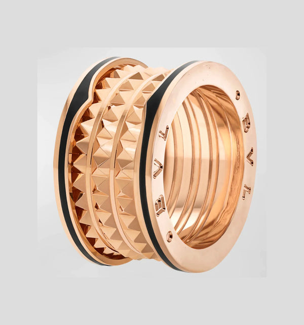 <ORIELL>ZERO 1 ROCK BLACK CERAMIC PINK GOLD LARGE MODEL