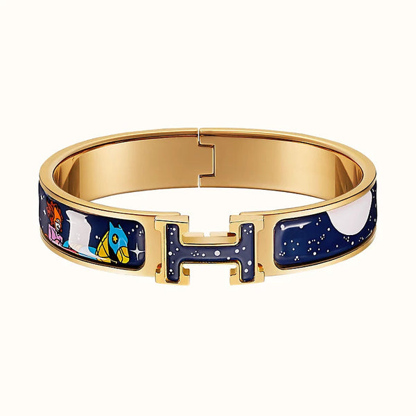 <ORIELL>H STAR AND MOON BRACELET 12MM