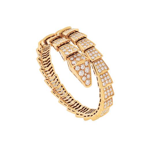 <ORIELL>SERPENTI BRACELET 8MM GOLD DIAMOND