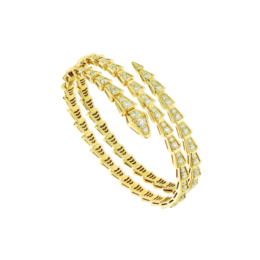 <ORIELL>SERPENTI BRACELET GOLD DIAMOND DOUBLE ROW