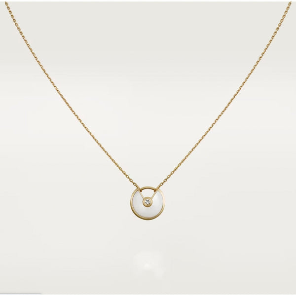 <ORIELL>AMULETTE ROSE GOLD MOP NECKLACE