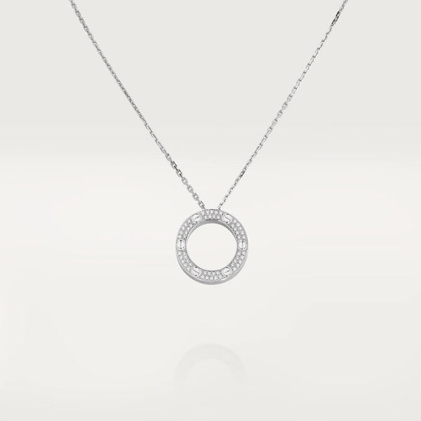 <ORIELL>LOVE NECKLACE ADJUSTABLE SILVER