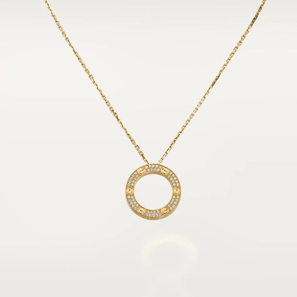 <ORIELL>LOVE NECKLACE ADJUSTABLE ROSE GOLD