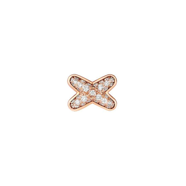 <ORIELL>JEUX DE PINK GOLD DIAMOND EARRINGS