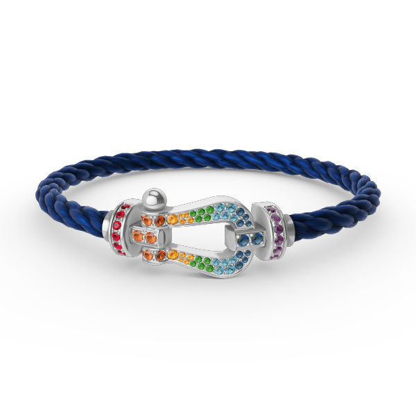 <oriell>FORC ラージホースシューカラーダイヤモンドブレスレット シルバー</oriell>