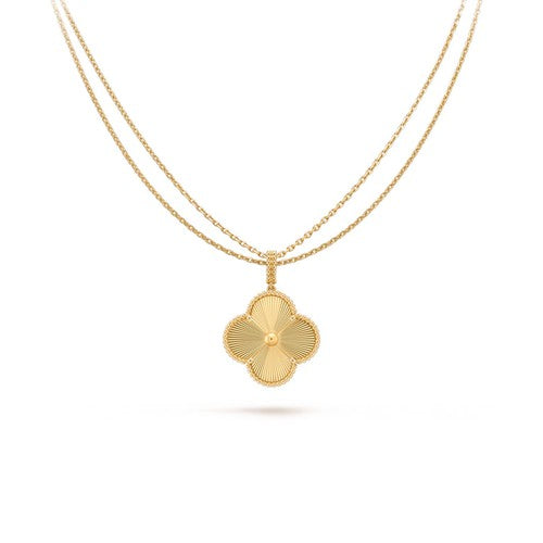 <ORIELL>CLOVER 25MM PEDANT NECKLACE GOLD