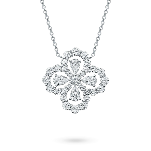 <ORIELL>LOOP NECKLACE FULL MOTIF DIAMOND 16MM MULTIPLE COLORS