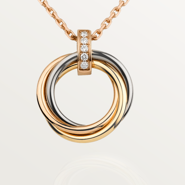 <ORIELL>TRINITY NECKLACE GOLD  DIAMONDS