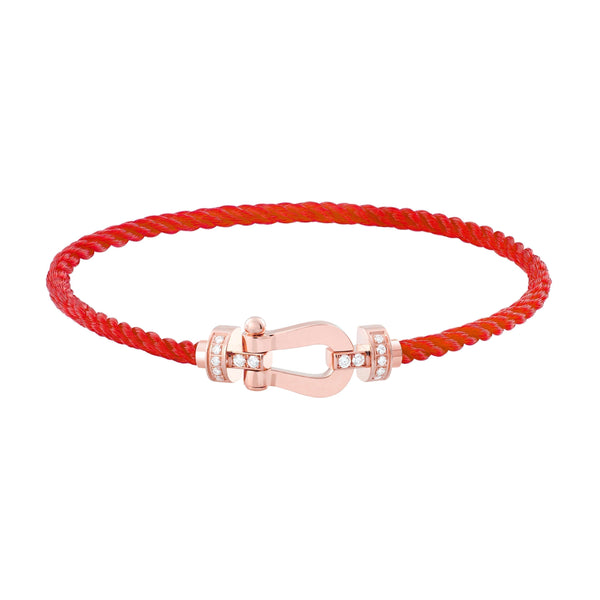 <ORIELL>FORCE 10 HALF DIAMOND PINK GOLD RED CORDERI LARGE AND MEDIUM MODEL