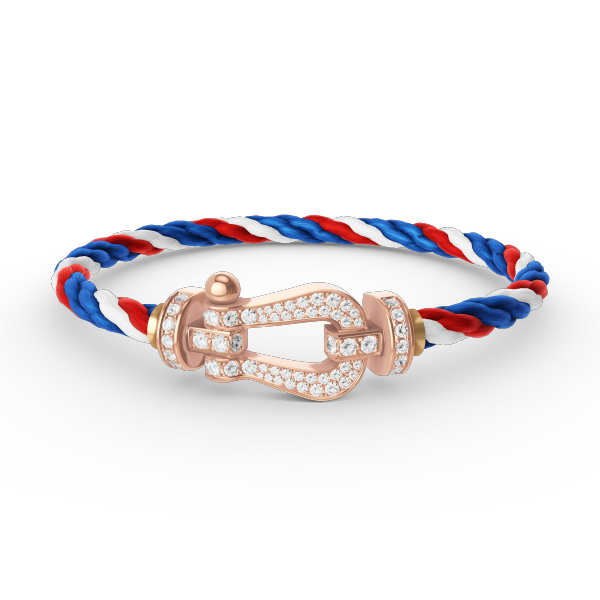 <ORIELL>FORCE LARGE HORSESHOE FULL DIAMOND BRACELET ROSE GOLD