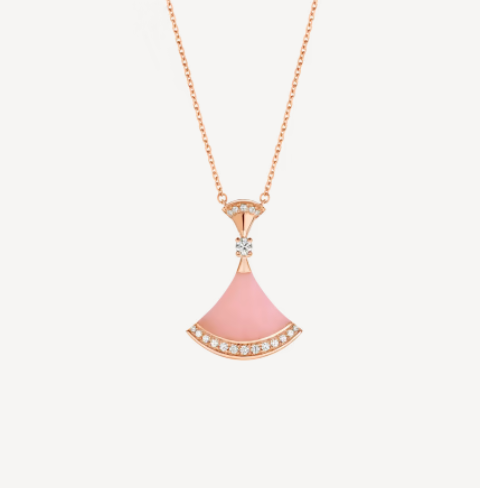 <ORIELL>DREAM NECKLACE PINK OPAL