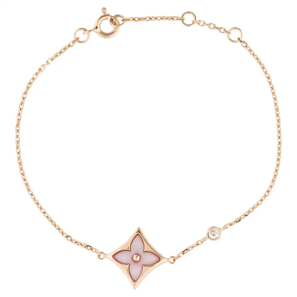 <ORIELL>STAR 1 DIAMOND PINK GOLD BRACELET