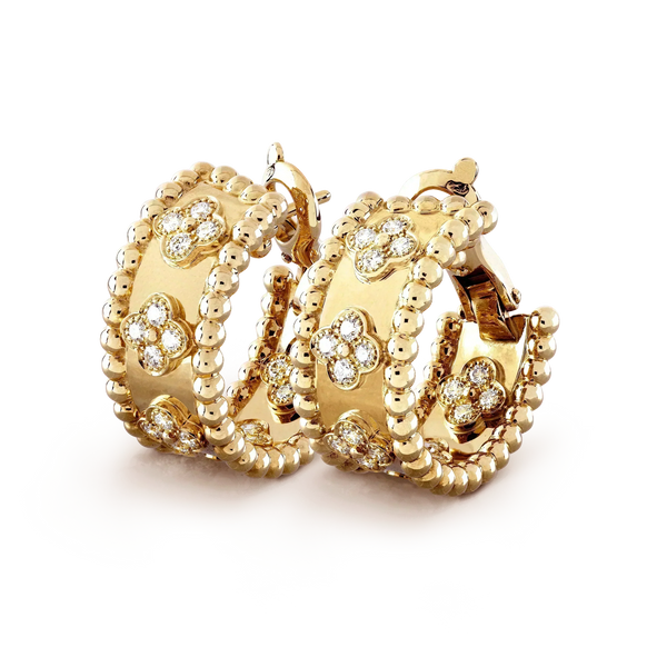 <ORIELL>PERLEE DIAMOND EARRINGS
