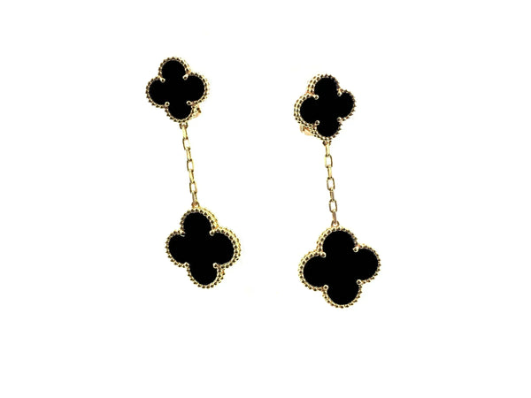 <ORIELL>CLOVER 2 MOTIFS  EARRINGS (MULTIPLE CHOICESC